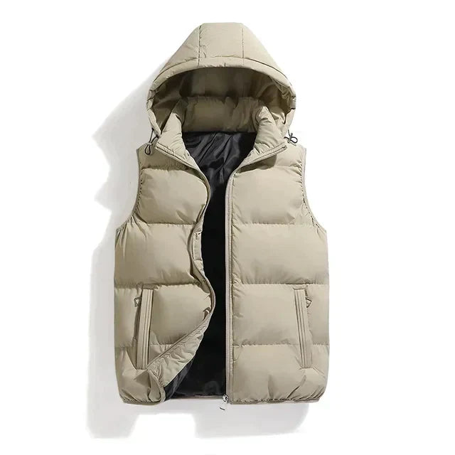 Heren Bodywarmer Waterdicht en Warm met Capuchon