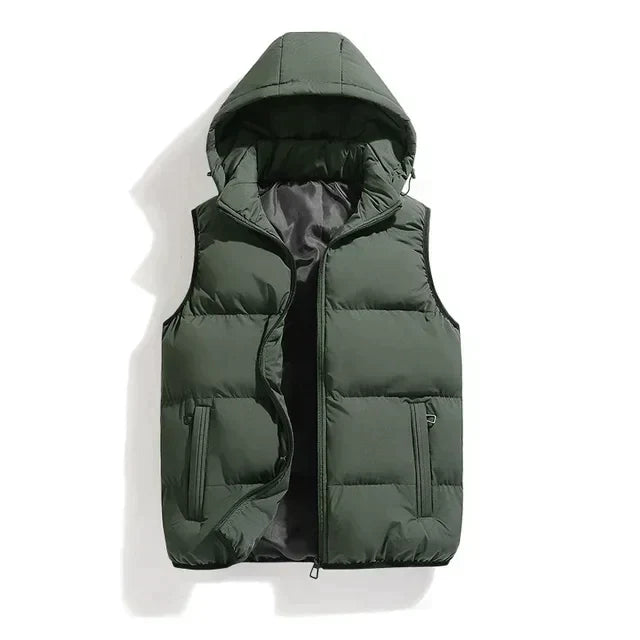 Heren Bodywarmer Waterdicht en Warm met Capuchon - StudioMarella