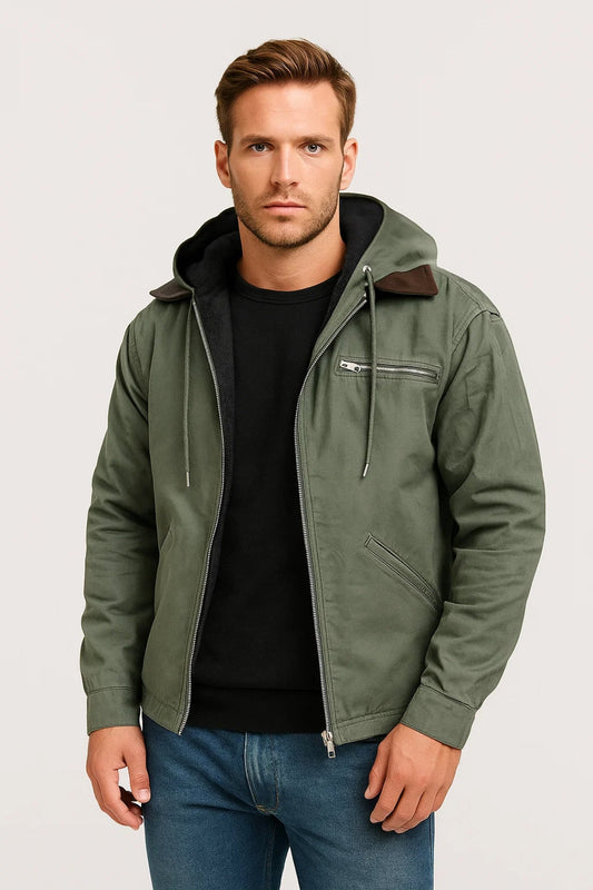 Herenvest Casual met Capuchon Relax Fit - StudioMarella