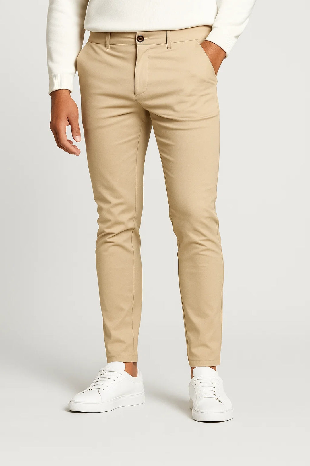 Heren Chino Broek Slimfit Comfortabel voor elke dag