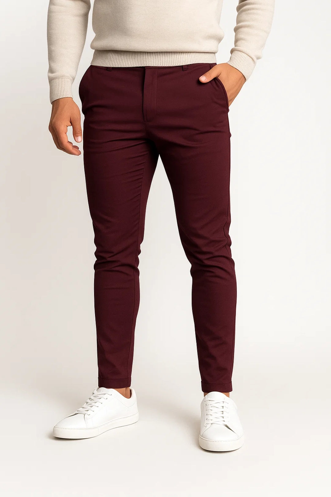 Heren Chino Broek Slimfit Comfortabel voor elke dag