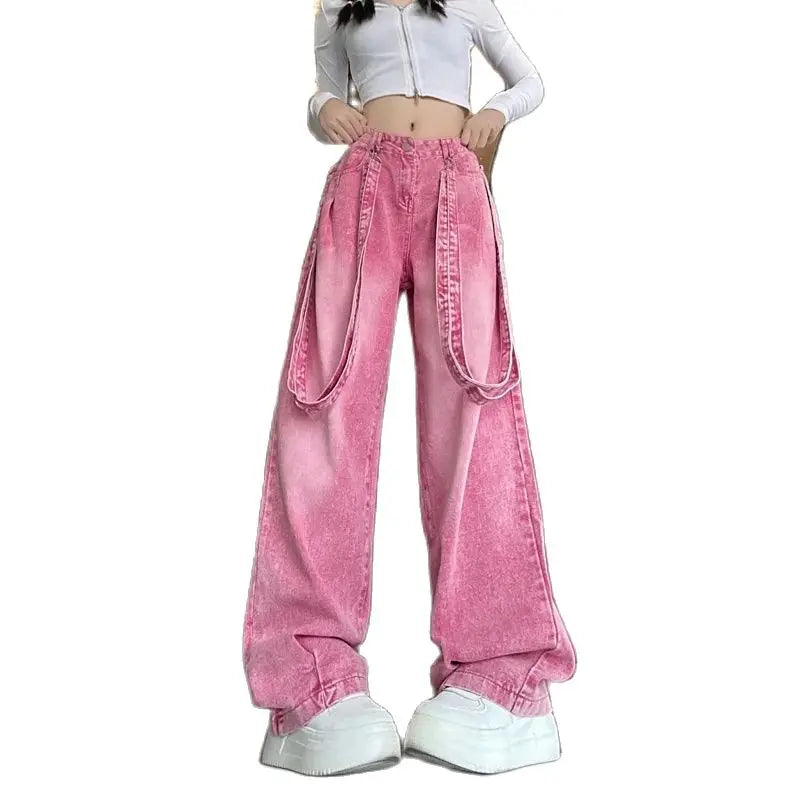 Vrouwen Denim Broek Met Uitsnijdingen Herfst Collectie