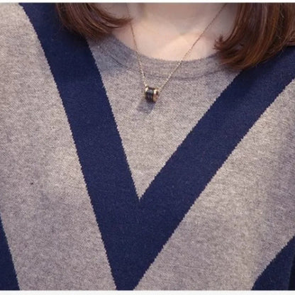 Lange Mouw Trui voor Vrouwen Geometrische Print