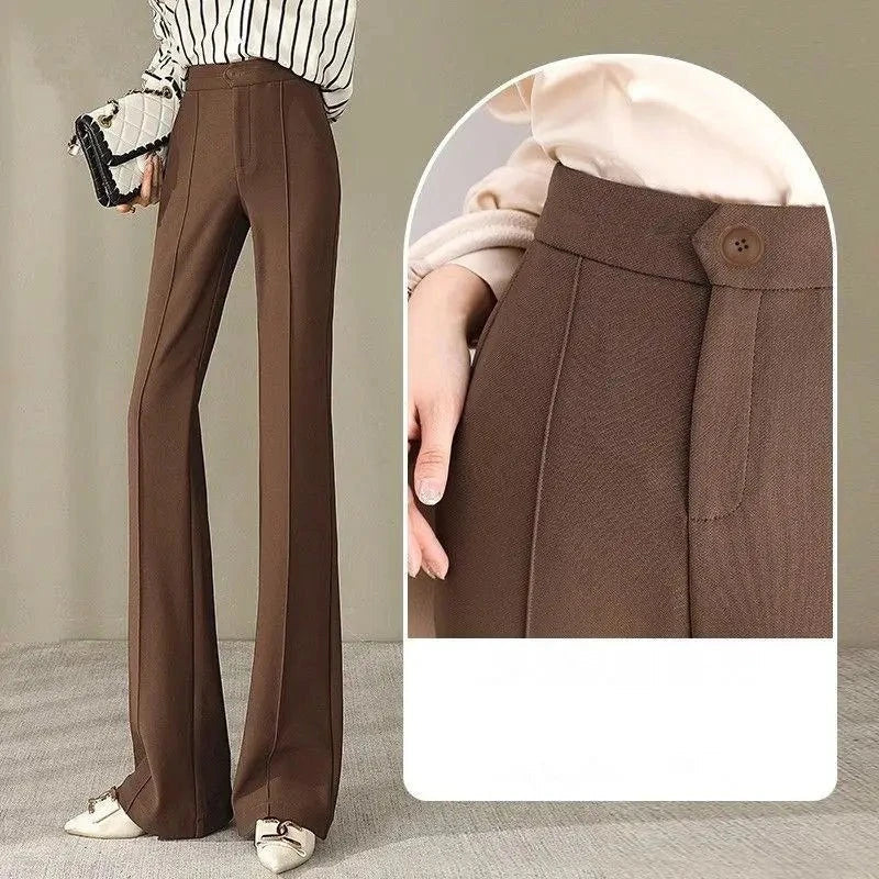 Herfst Winter Flare Broek Comfortabele Stijl
