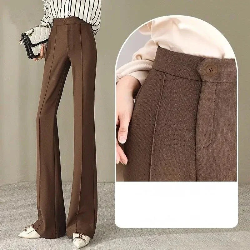 Herfst Winter Flare Broek Comfortabele Stijl