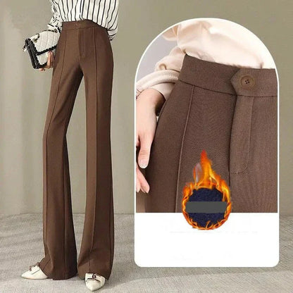 Herfst Winter Flare Broek Comfortabele Stijl