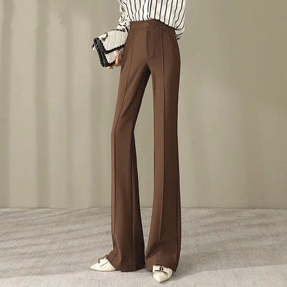 Herfst Winter Flare Broek Comfortabele Stijl