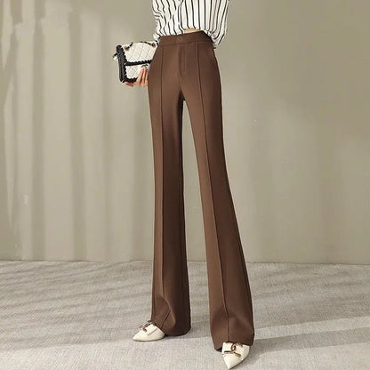 Herfst Winter Flare Broek Comfortabele Stijl