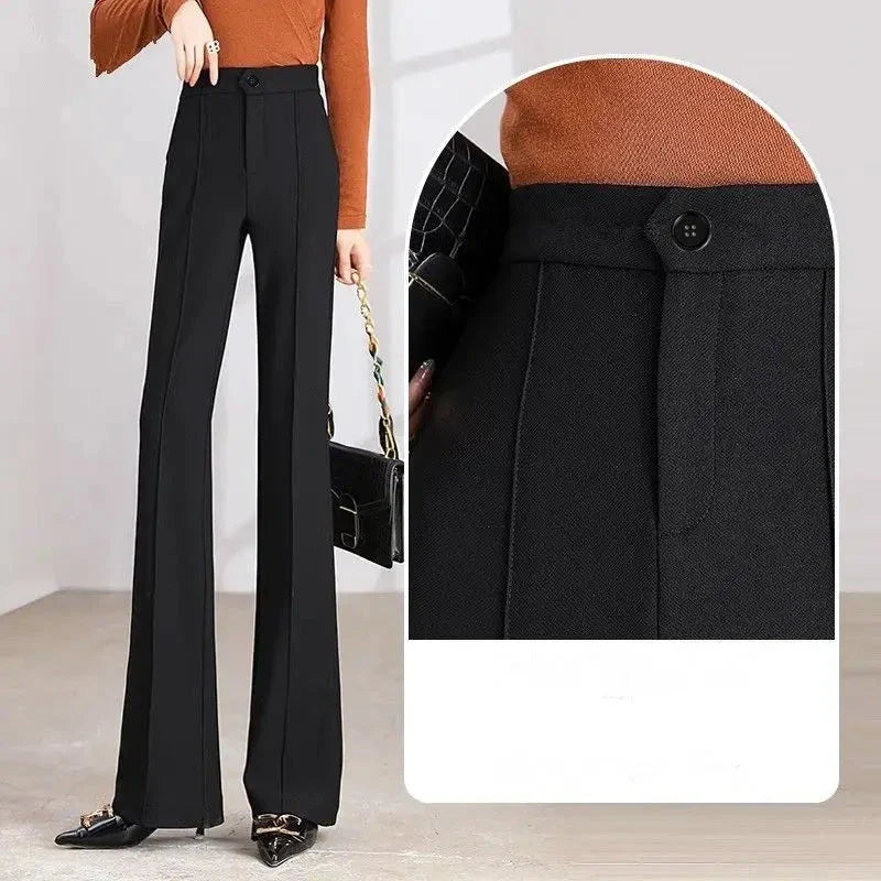Herfst Winter Flare Broek Comfortabele Stijl