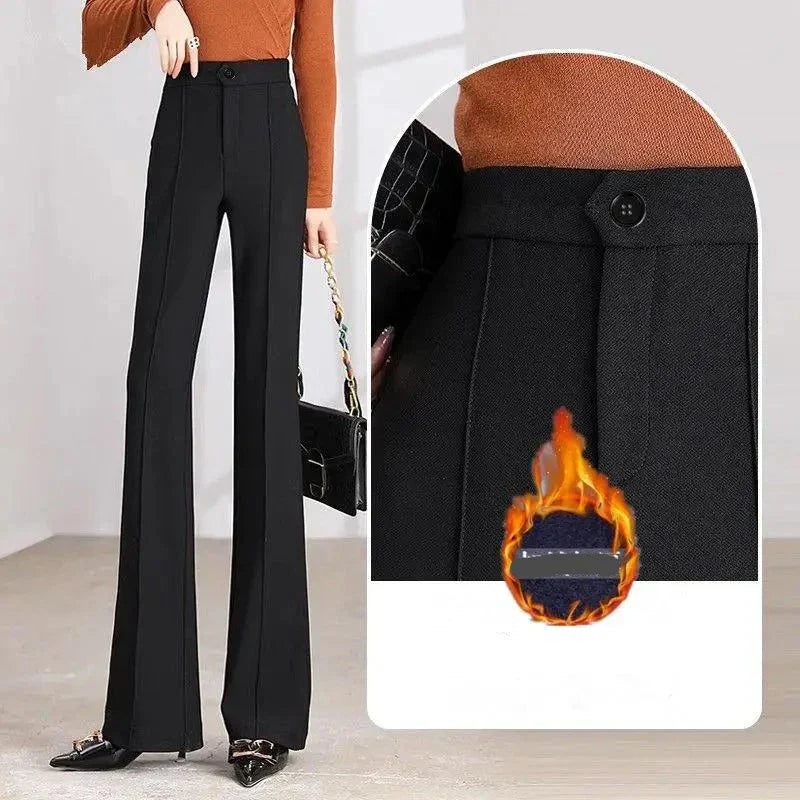 Herfst Winter Flare Broek Comfortabele Stijl