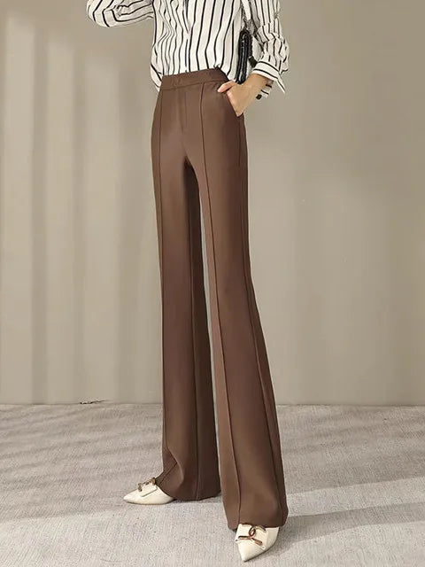 Herfst Winter Flare Broek Comfortabele Stijl