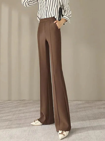 Herfst Winter Flare Broek Comfortabele Stijl