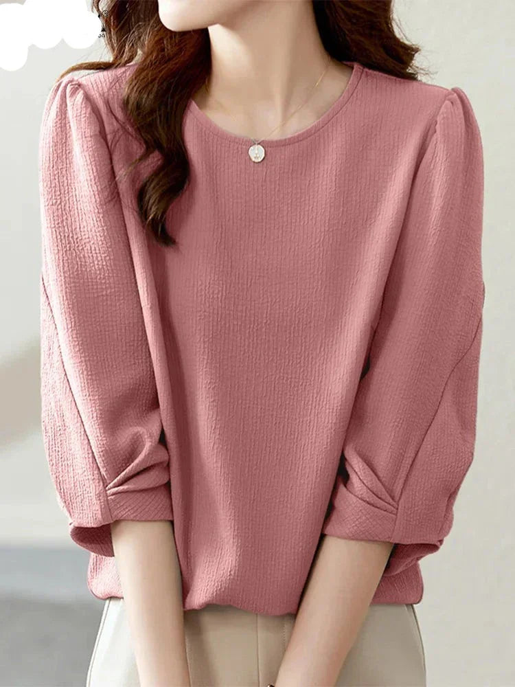 Dames Blouses Herfst Lente - Stijlvolle Tops met 3/4 Mouwen