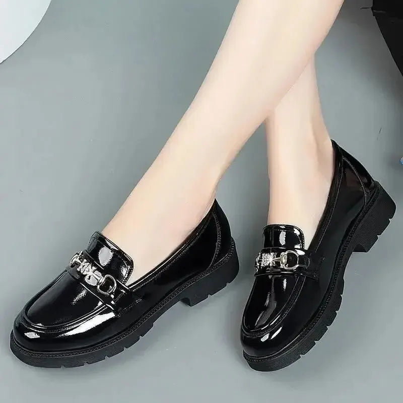 Leren Loafers Herfstbruin Zachte Zool Comfortabel - StudioMarella