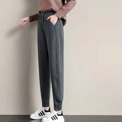 Zachte Pluche Sweatbroek Warm voor Herfst en Winter