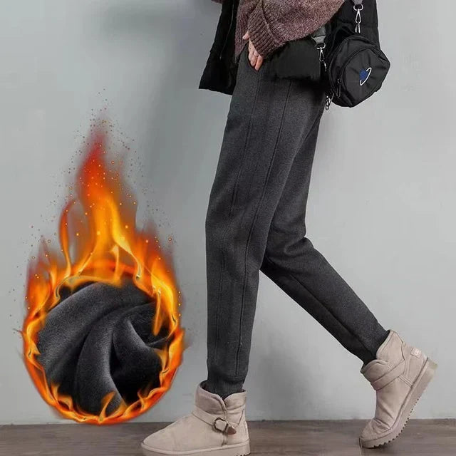 Zachte Pluche Sweatbroek Warm voor Herfst en Winter