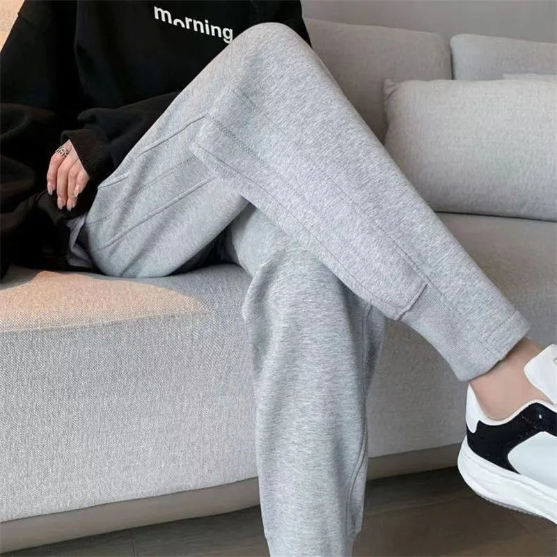 Zachte Pluche Sweatbroek Warm voor Herfst en Winter