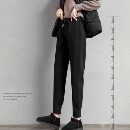 Zachte Pluche Sweatbroek Warm voor Herfst en Winter