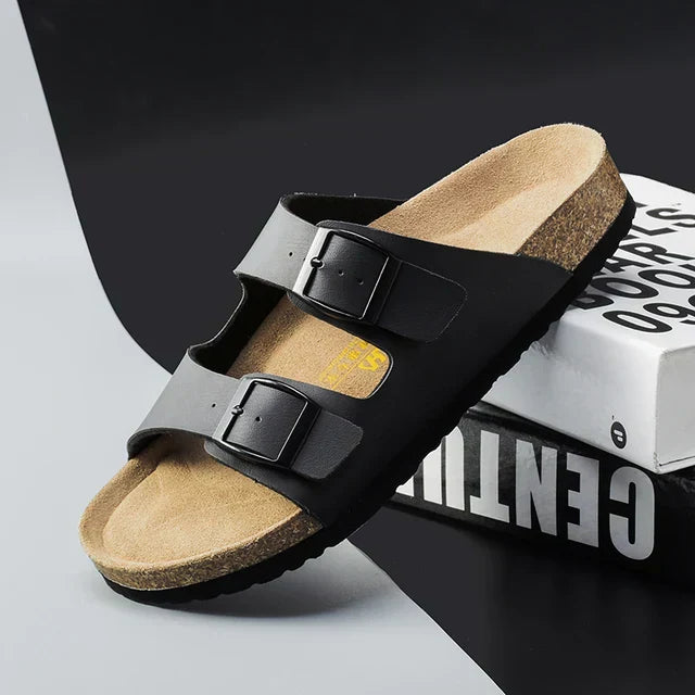 Ergonomische Leder Sandalen voor Mannen - StudioMarella