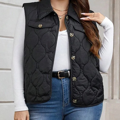 Damesvest Met Ceintuur en Zakken Casual Stijl - StudioMarella
