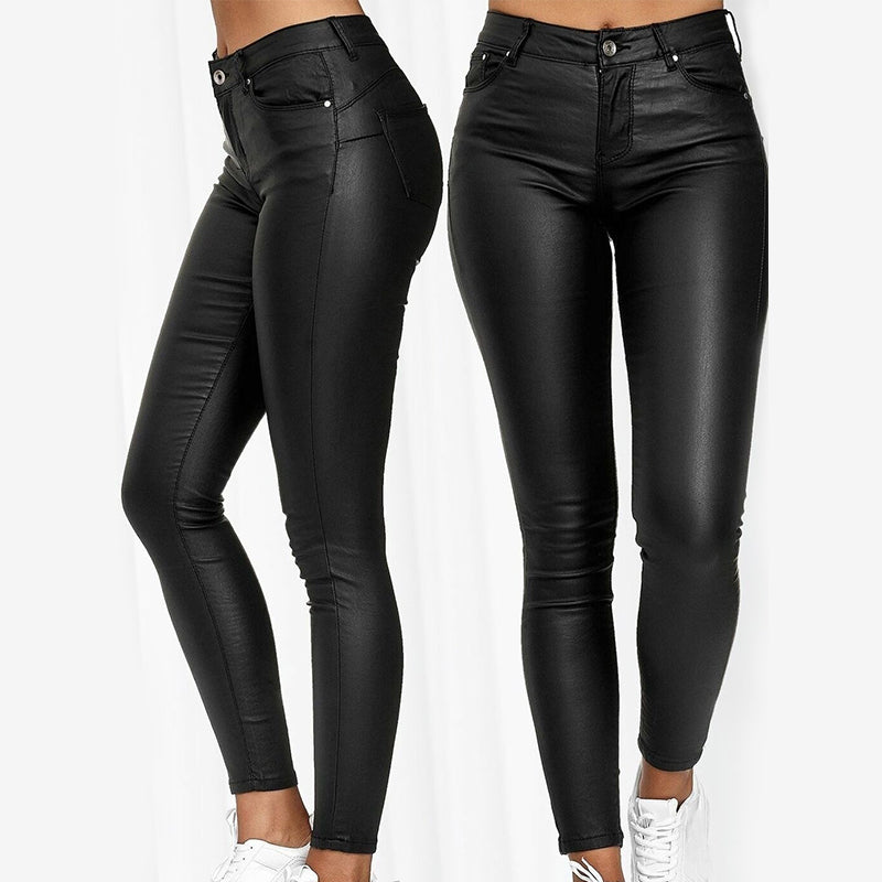 Leren Broek Stretch Elastisch Luxe Look - StudioMarella