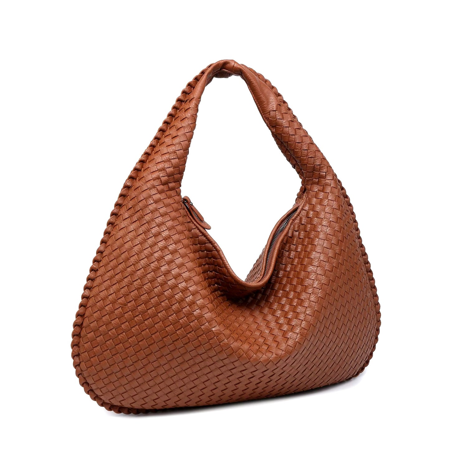 Luxe Handtas Geweven Stof Elegant Design voor Dagelijks Gebruik
