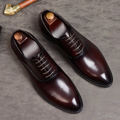 Elegante Lederen Schoenen voor Mannen