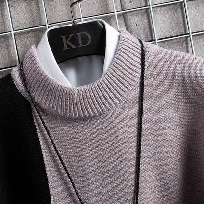 Heren Sweatshirt Warm Patchwork Design