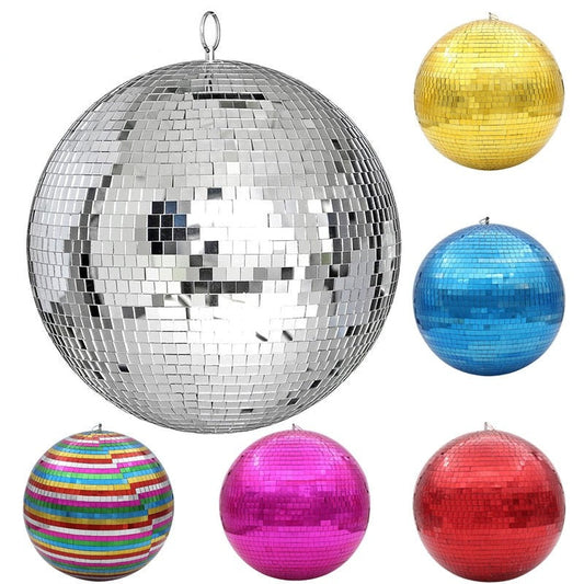 Grote Roterende Spiegel Disco Bal Met Motor Optie Voor Feest, DJ En Podiumverlichting 10–30CM