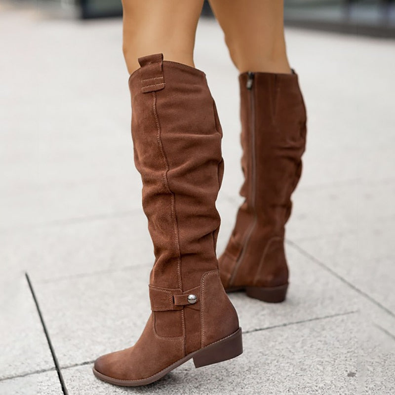 Dames Suède Laarzen Elegant Warm