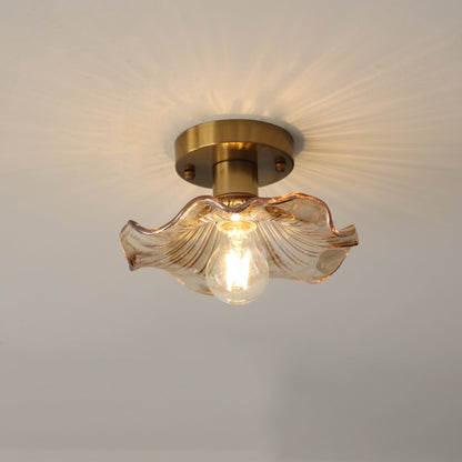 Hibiscus plafondlamp glas aluminium groen plafondverlichting LED 3000K hal slaapkamer modern design verlichting