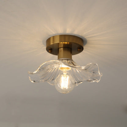 Hibiscus plafondlamp glas aluminium groen plafondverlichting LED 3000K hal slaapkamer modern design verlichting