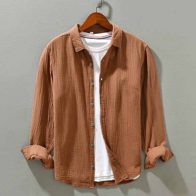 Hidde | Camicia da uomo a maniche lunghe semplice 11