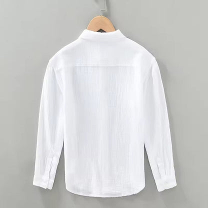 Hidde | Camicia da uomo a maniche lunghe semplice 7