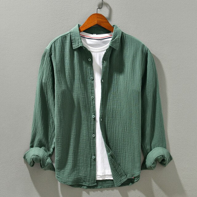 Hidde | Camicia da uomo a maniche lunghe semplice 8