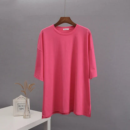 Vrouwen T-shirt Oversized Zomer Katoen Comfortabel
