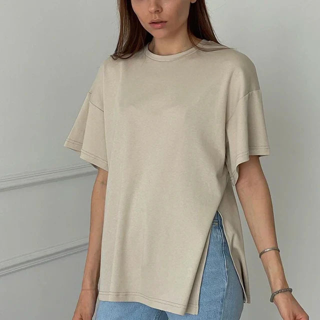Vrouwen T-shirt Oversized Zomer Katoen Comfortabel
