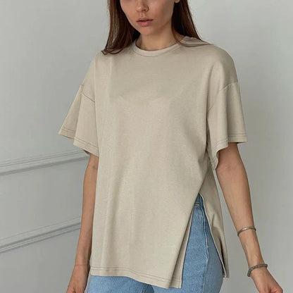 Vrouwen T-shirt Oversized Zomer Katoen Comfortabel