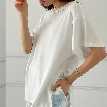 Vrouwen T-shirt Oversized Zomer Katoen Comfortabel