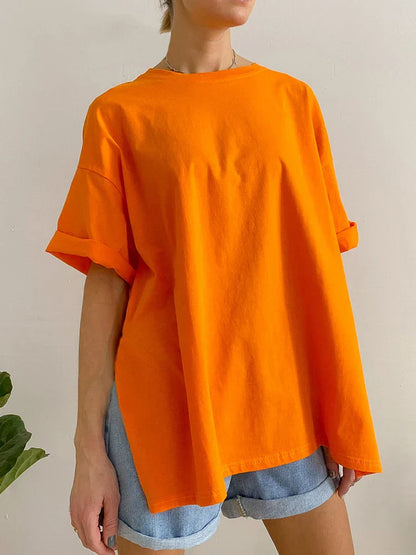 Vrouwen T-shirt Oversized Zomer Katoen Comfortabel