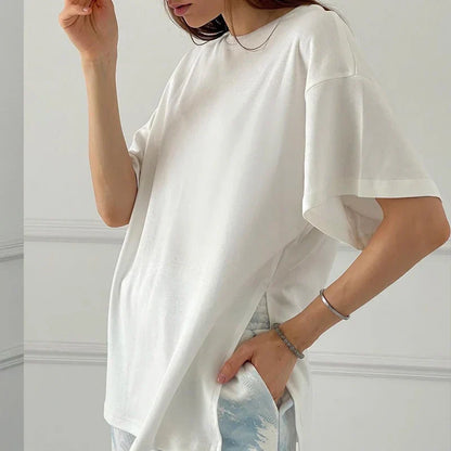 Vrouwen T-shirt Oversized Zomer Katoen Comfortabel
