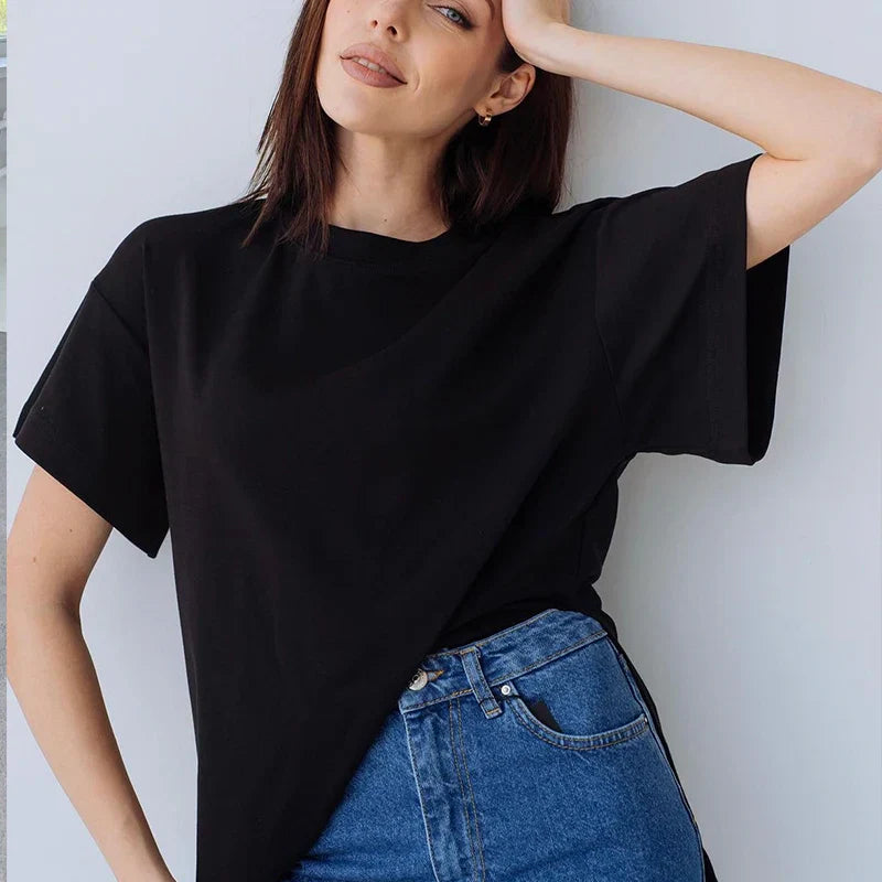 Vrouwen T-shirt Oversized Zomer Katoen Comfortabel