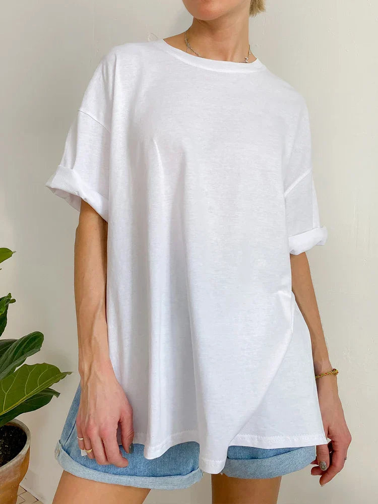 Vrouwen T-shirt Oversized Zomer Katoen Comfortabel