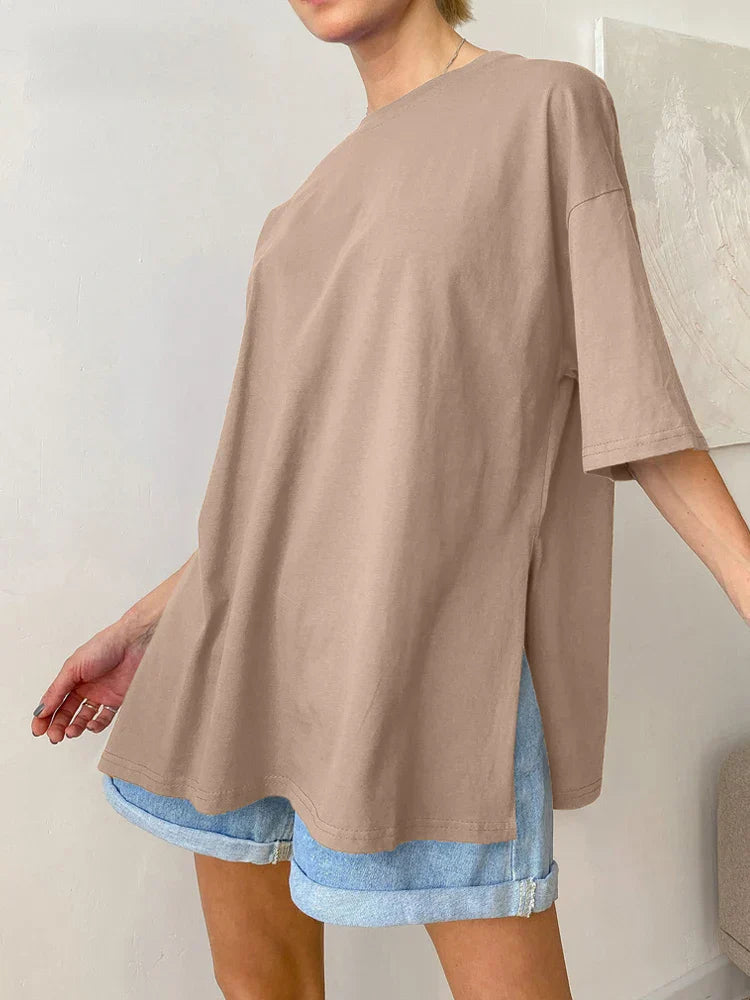 Vrouwen T-shirt Oversized Zomer Katoen Comfortabel