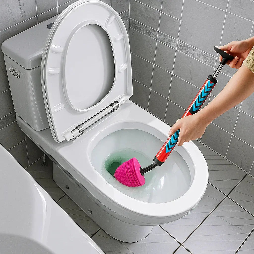 Afvoerstokker Hogedruk ABS Rubber 64cm 80PSI 5,5bar Toilet Wastafel Douche Badkuip Keuken Zonder Chemie Herbruikbaar Rood Zwart