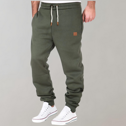 Heren Joggingbroek Zacht Fleece Gevoerd Warm en Comfortabel
