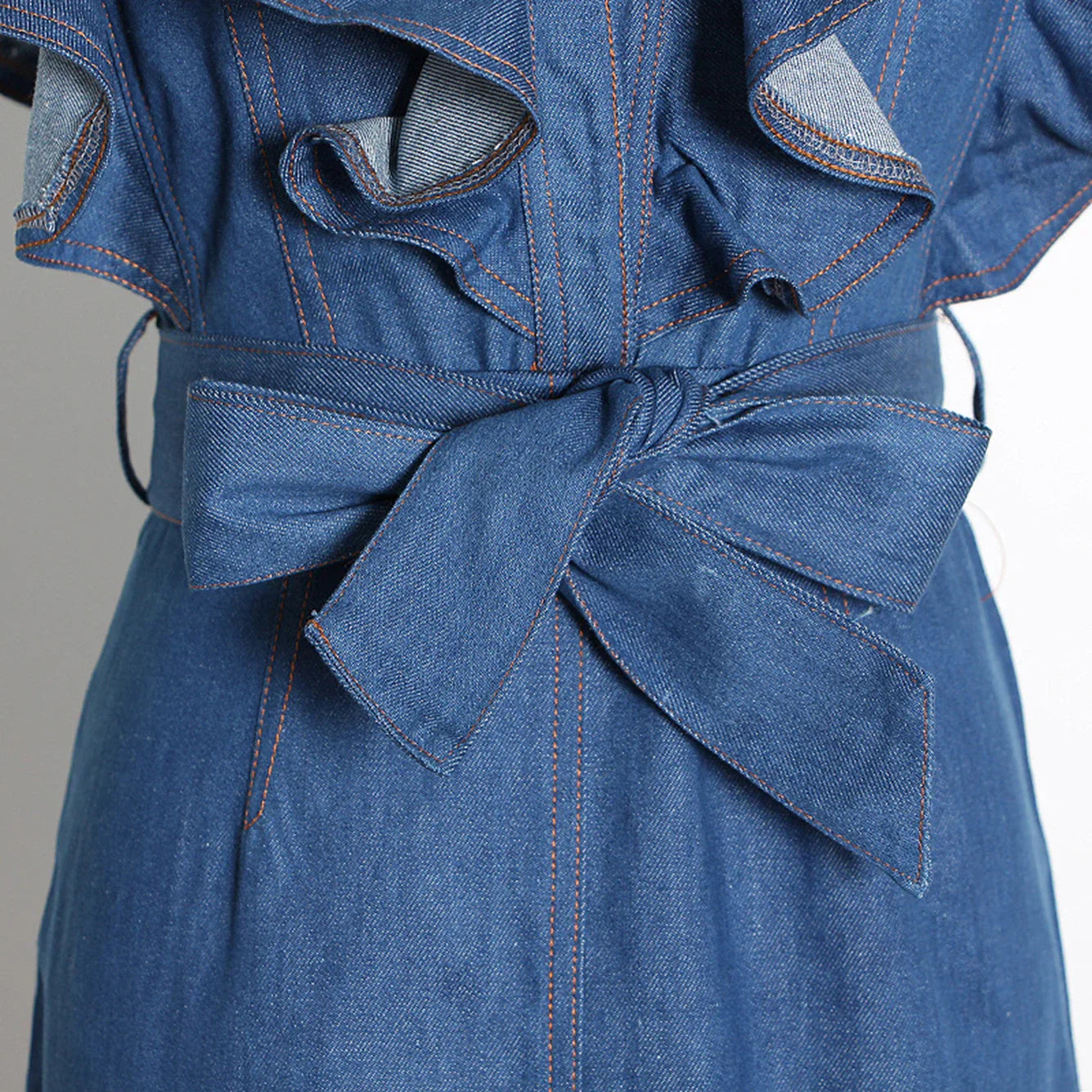 Korte Denim JurkSexy Mini Jurk voor Vrouw