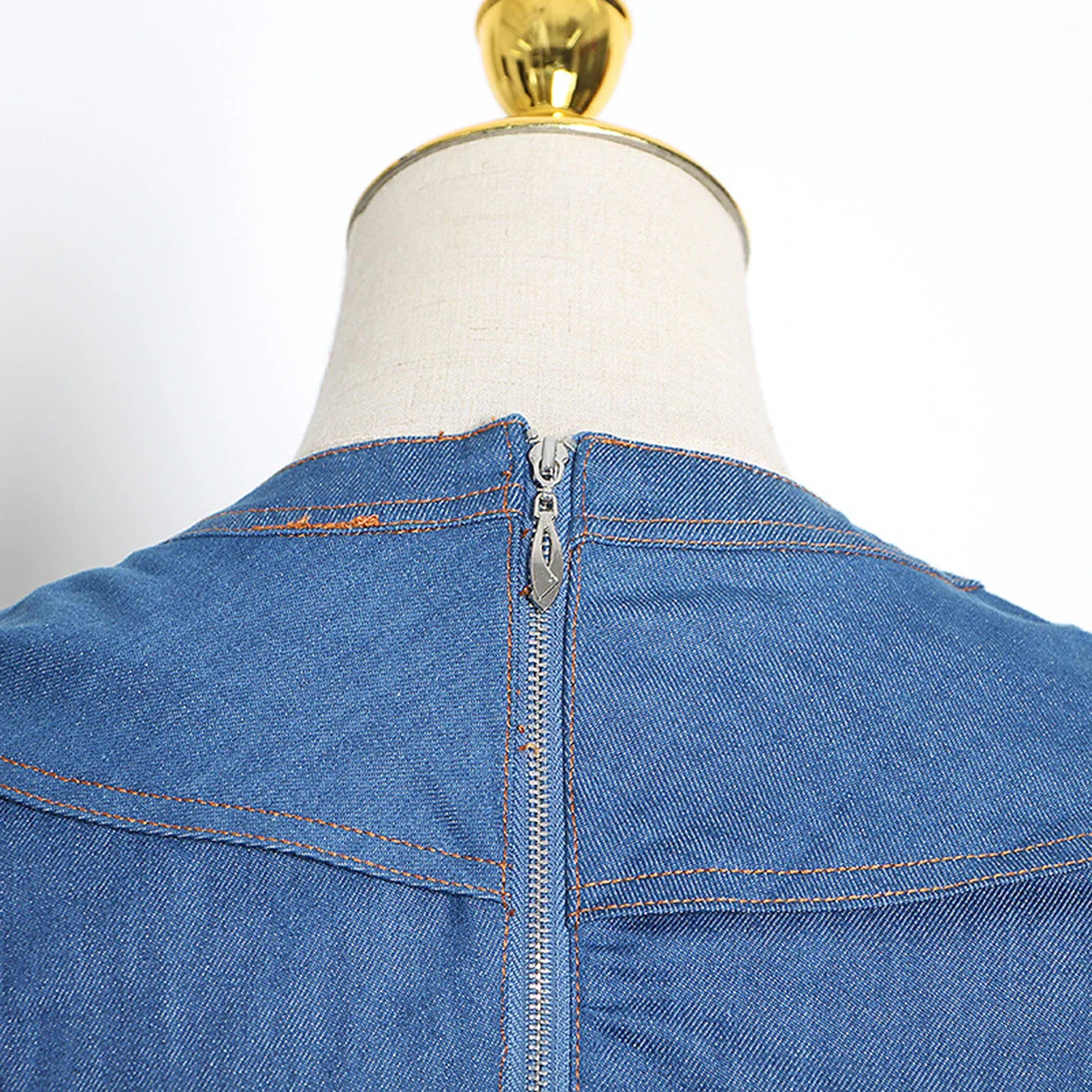 Korte Denim JurkSexy Mini Jurk voor Vrouw
