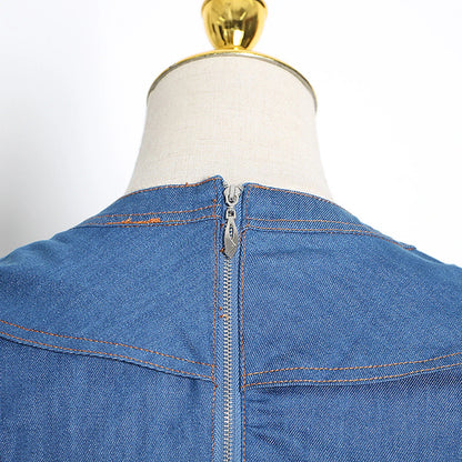 Korte Denim JurkSexy Mini Jurk voor Vrouw