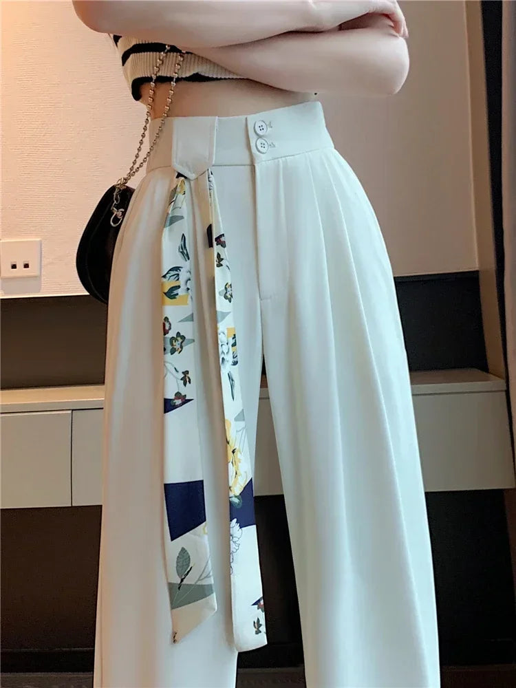 Witte Pakbroek voor Dames Elegante Stijl - StudioMarella